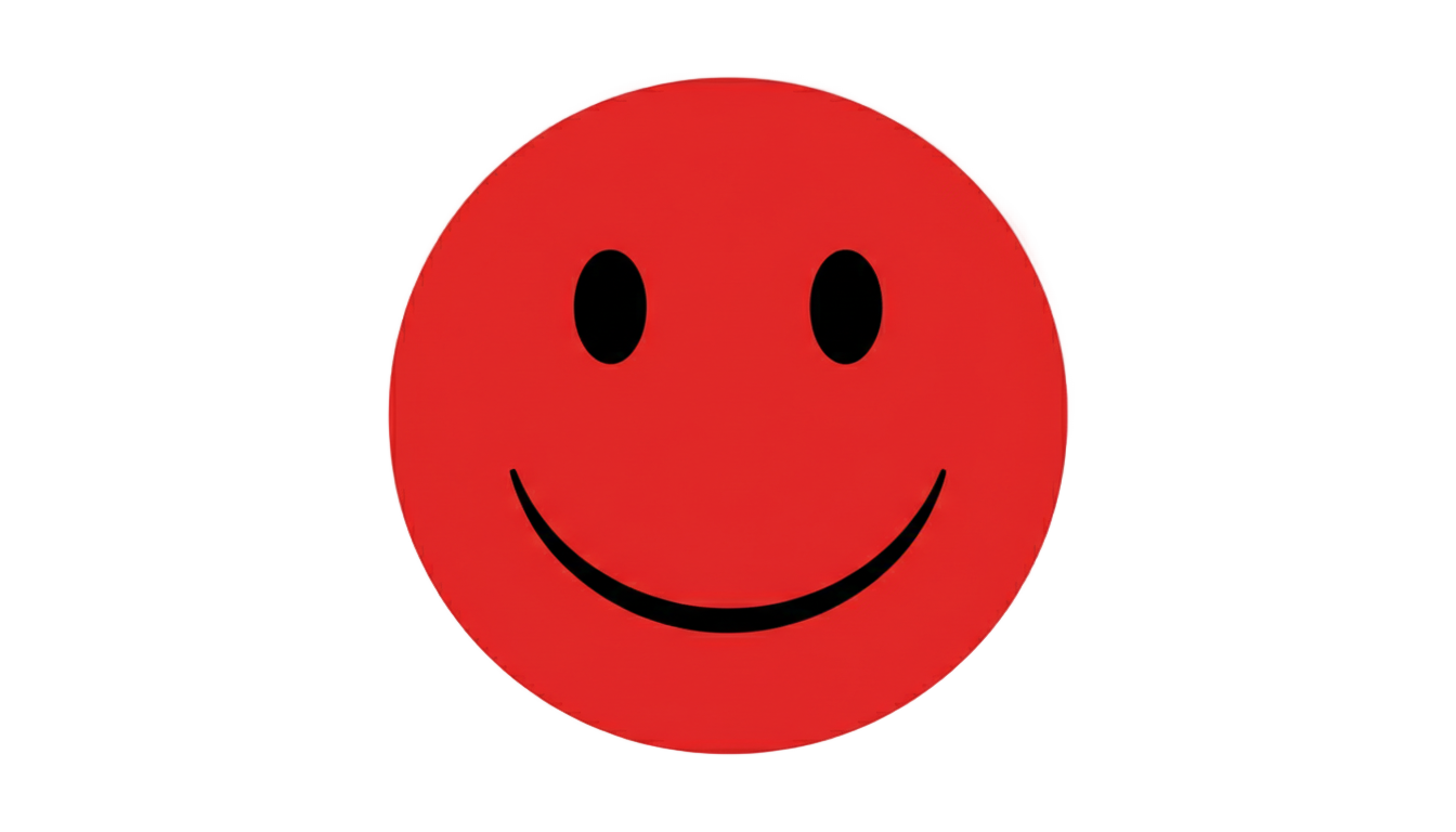 red smiley face png PNG transparent background