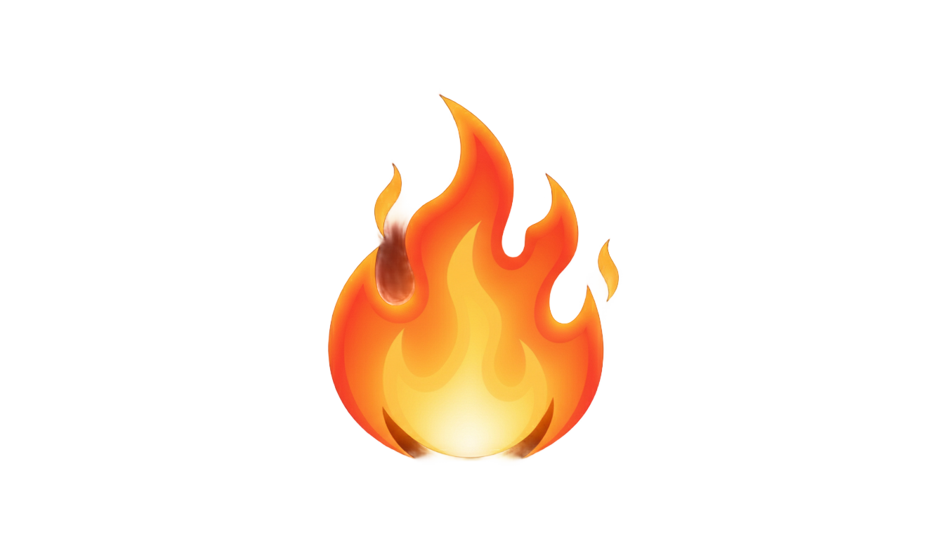 fire emoji icon png PNG transparent background