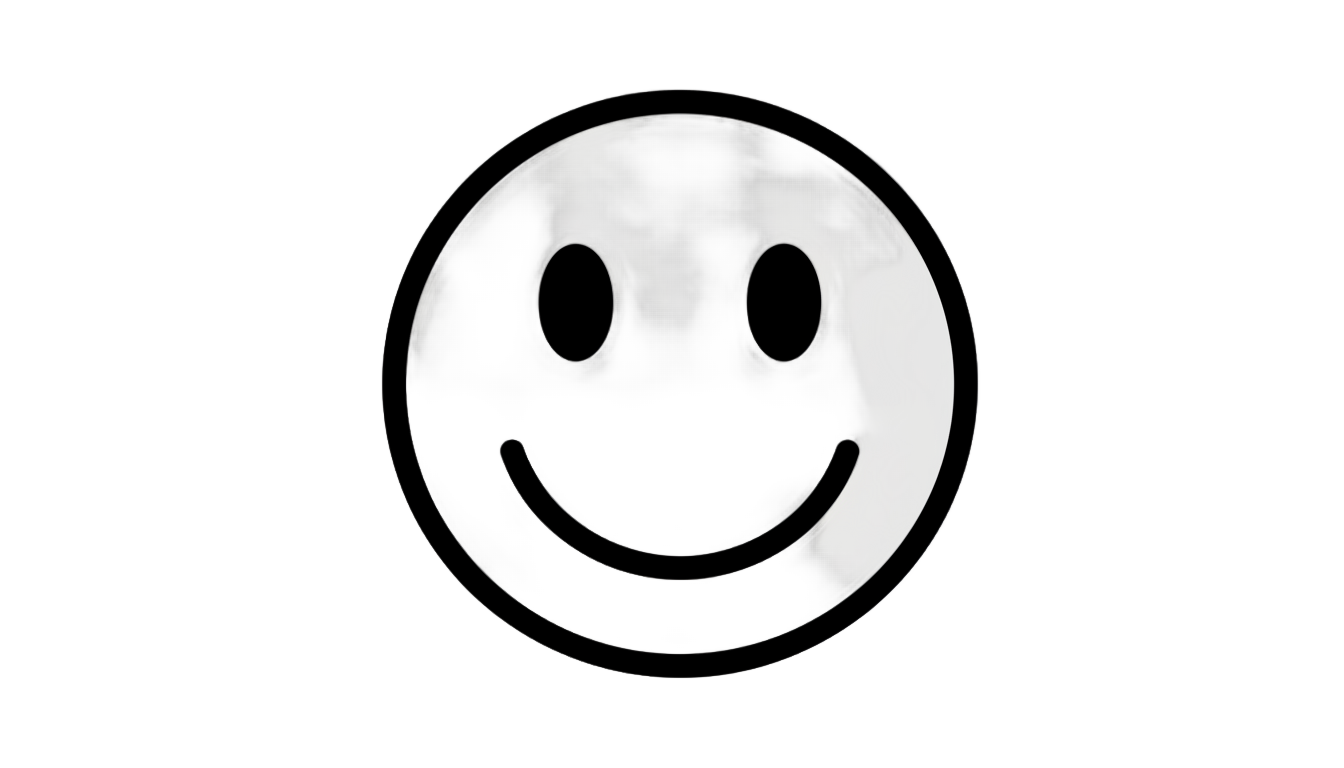 smiley png black and white PNG transparent background