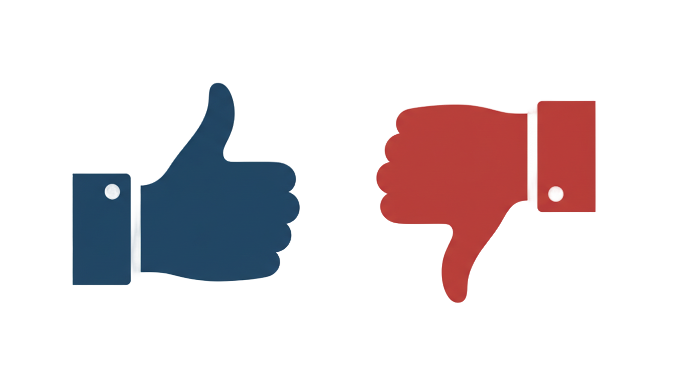 thumbs up and down icon png PNG transparent background