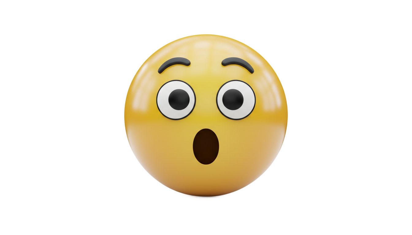 surprised face emoji png PNG transparent background
