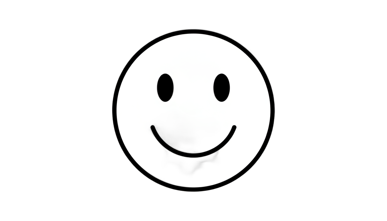 black smiley face png PNG transparent background