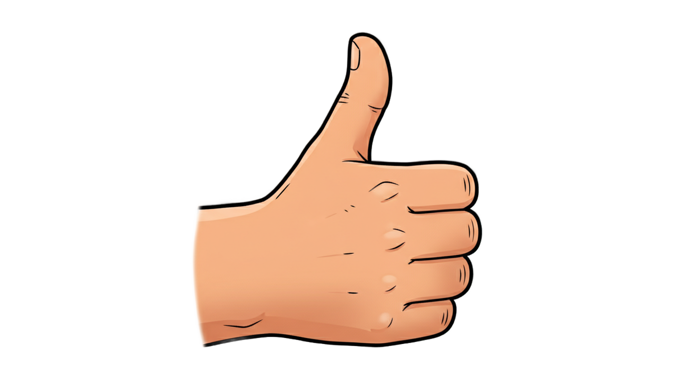 thumbs up illustration png PNG transparent background