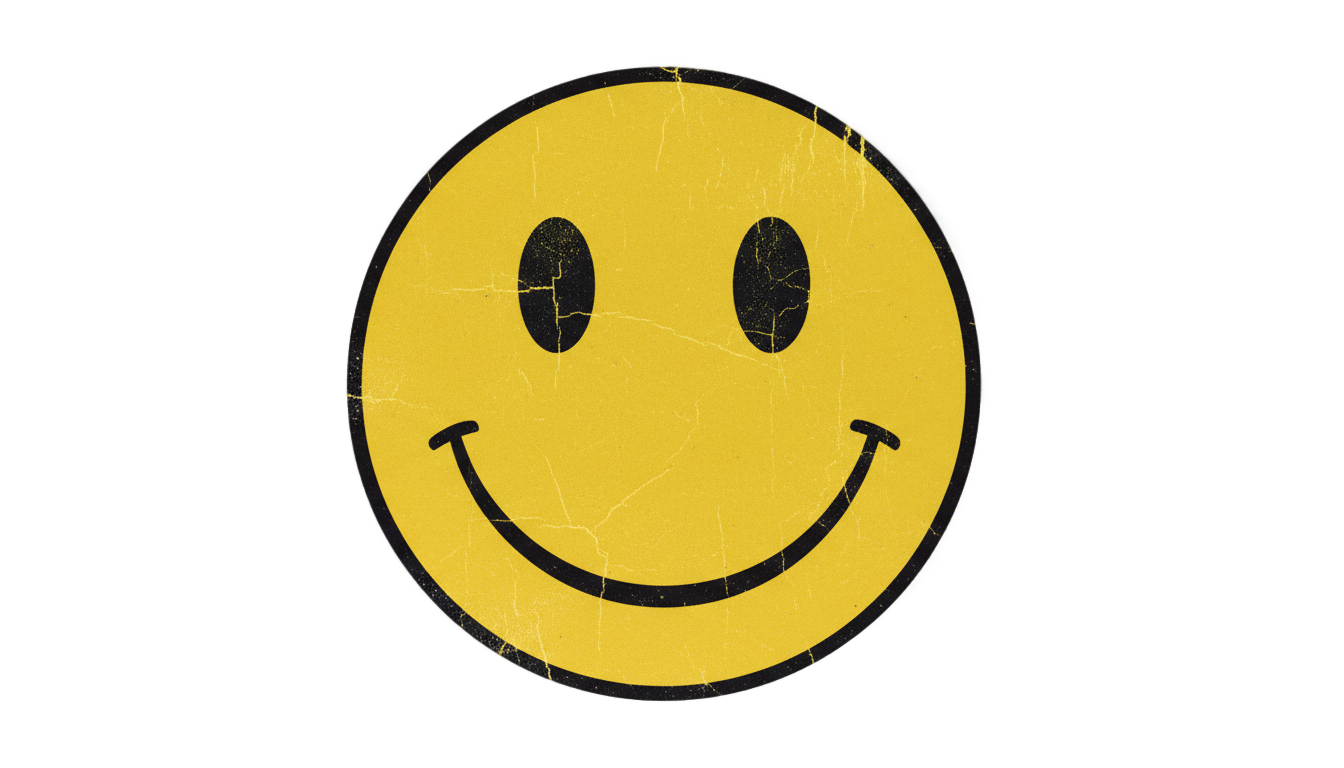 vintage smiley face png PNG transparent background