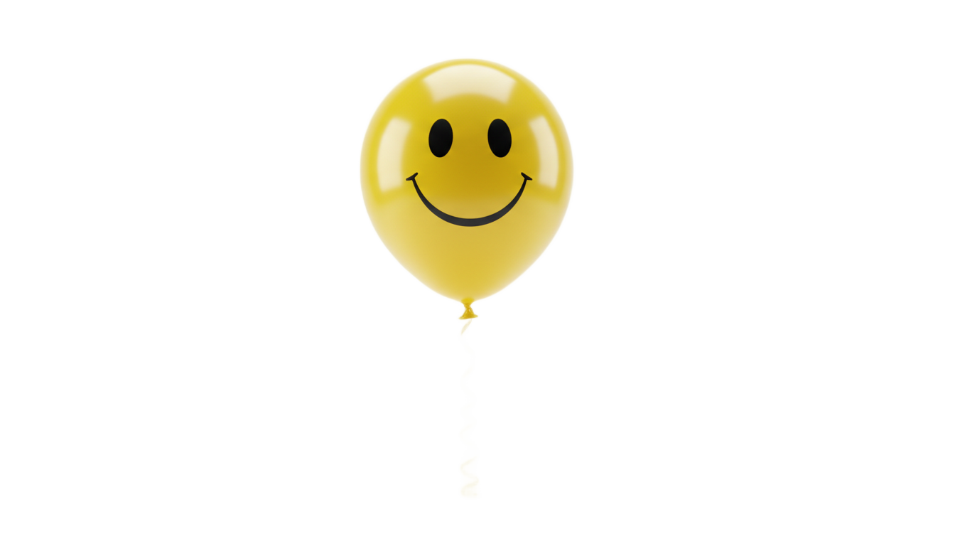 smiley face balloon png PNG transparent background