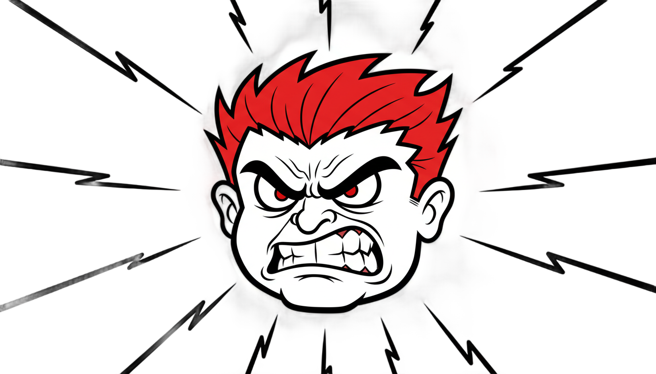 angry face meme png PNG transparent background