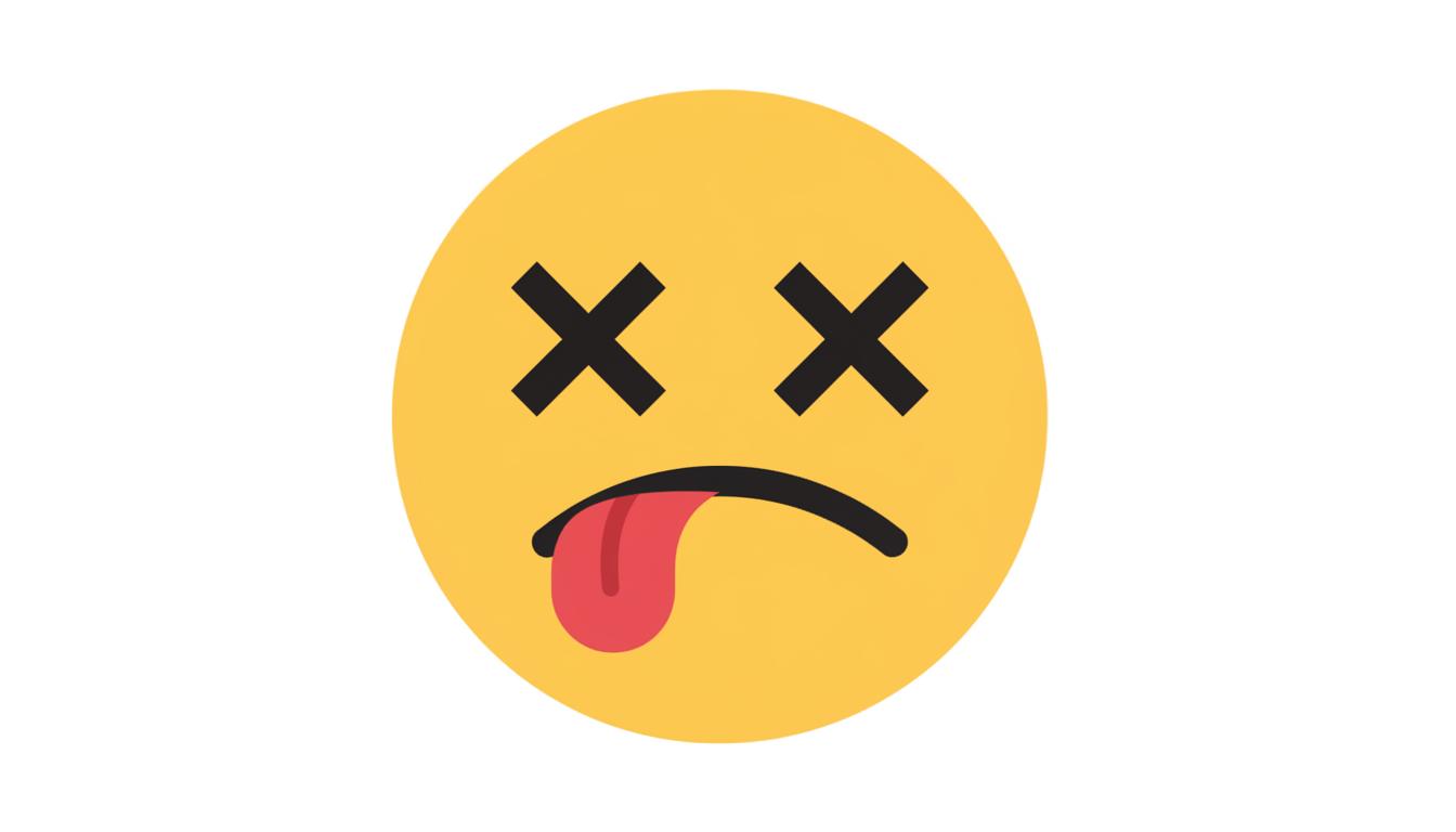 dead smiley face png PNG transparent background