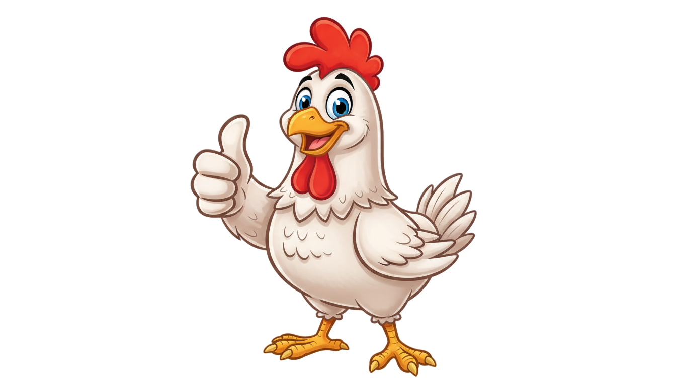 chicken thumbs up png PNG transparent background