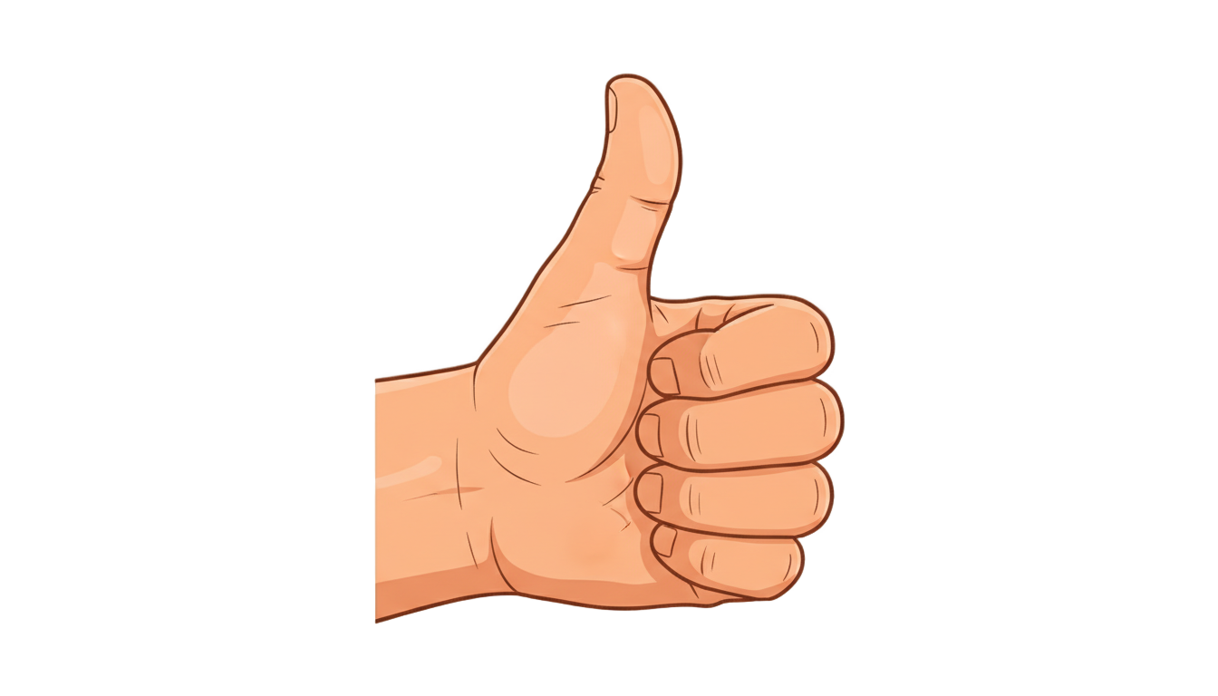 thumbs up illustration png PNG transparent background
