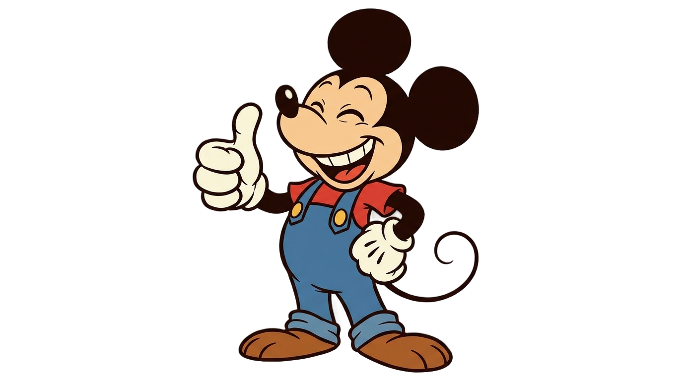 mickey thumbs up png PNG transparent background