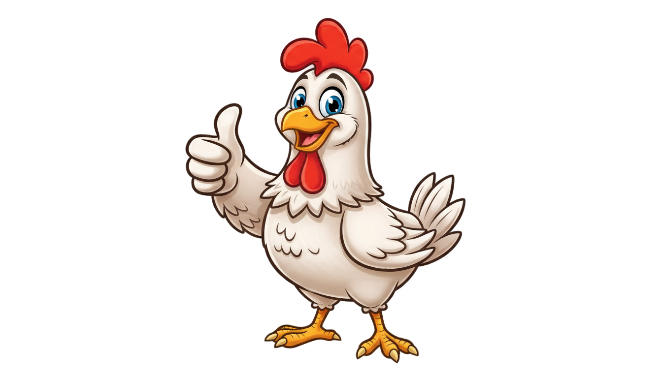 chicken thumbs up png PNG transparent background