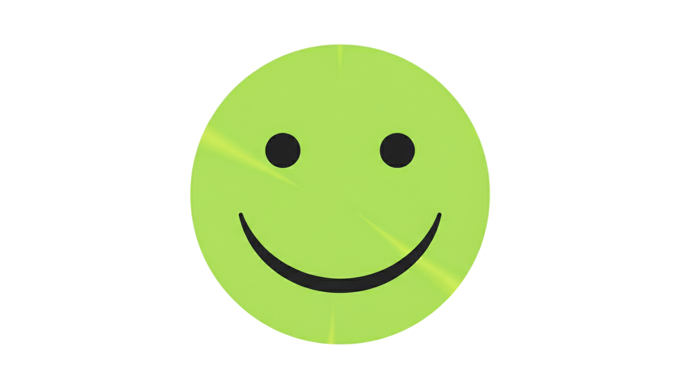 green smiley png PNG transparent background