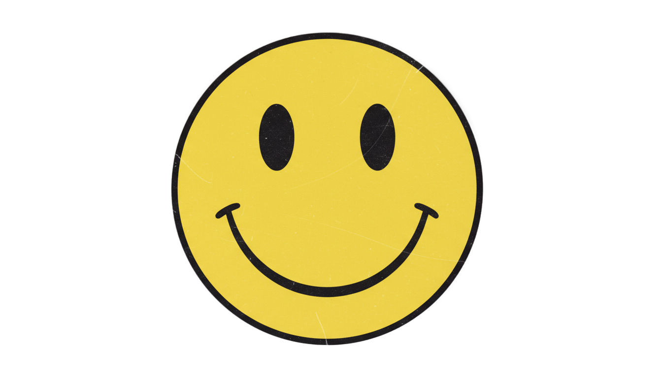 retro smiley png PNG transparent background