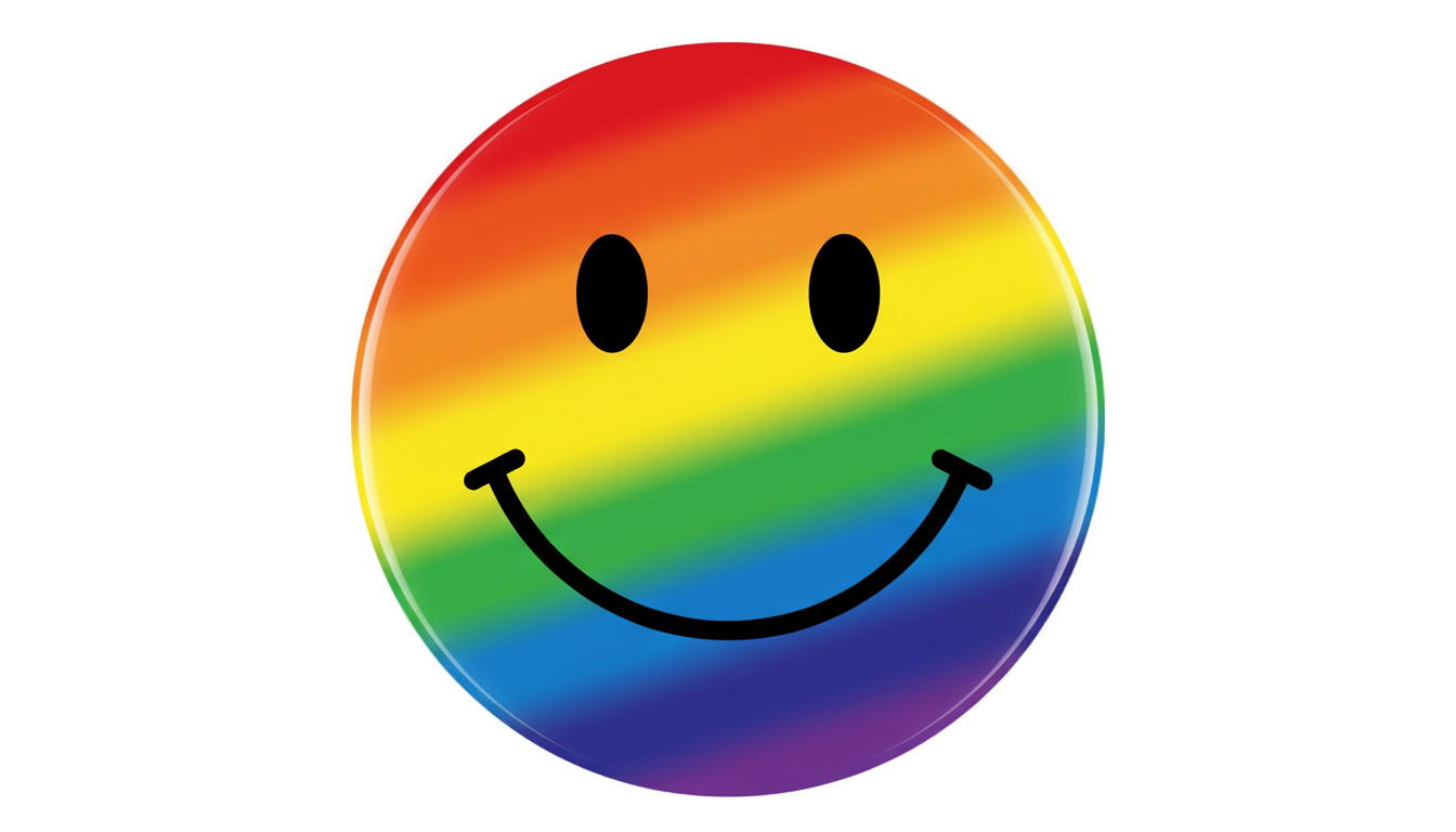 rainbow smiley face png PNG transparent background