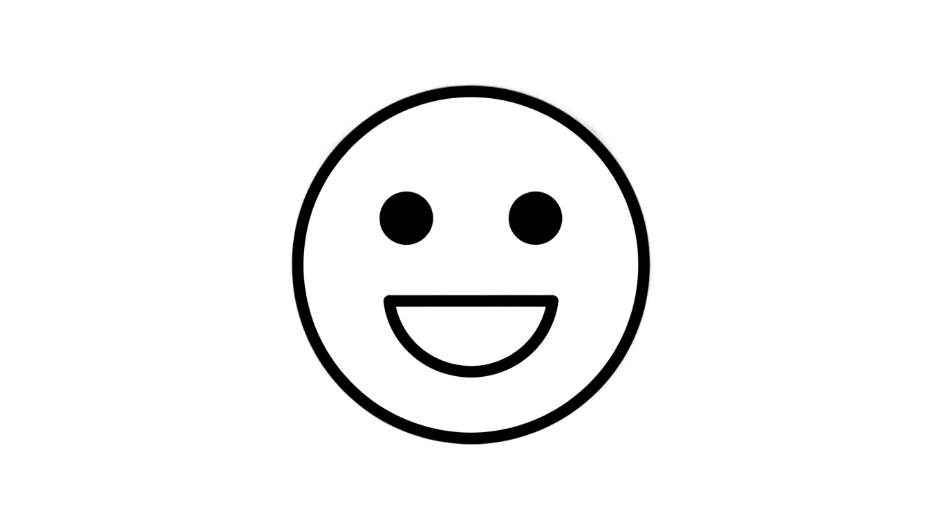 smiley emoji black and white png PNG transparent background