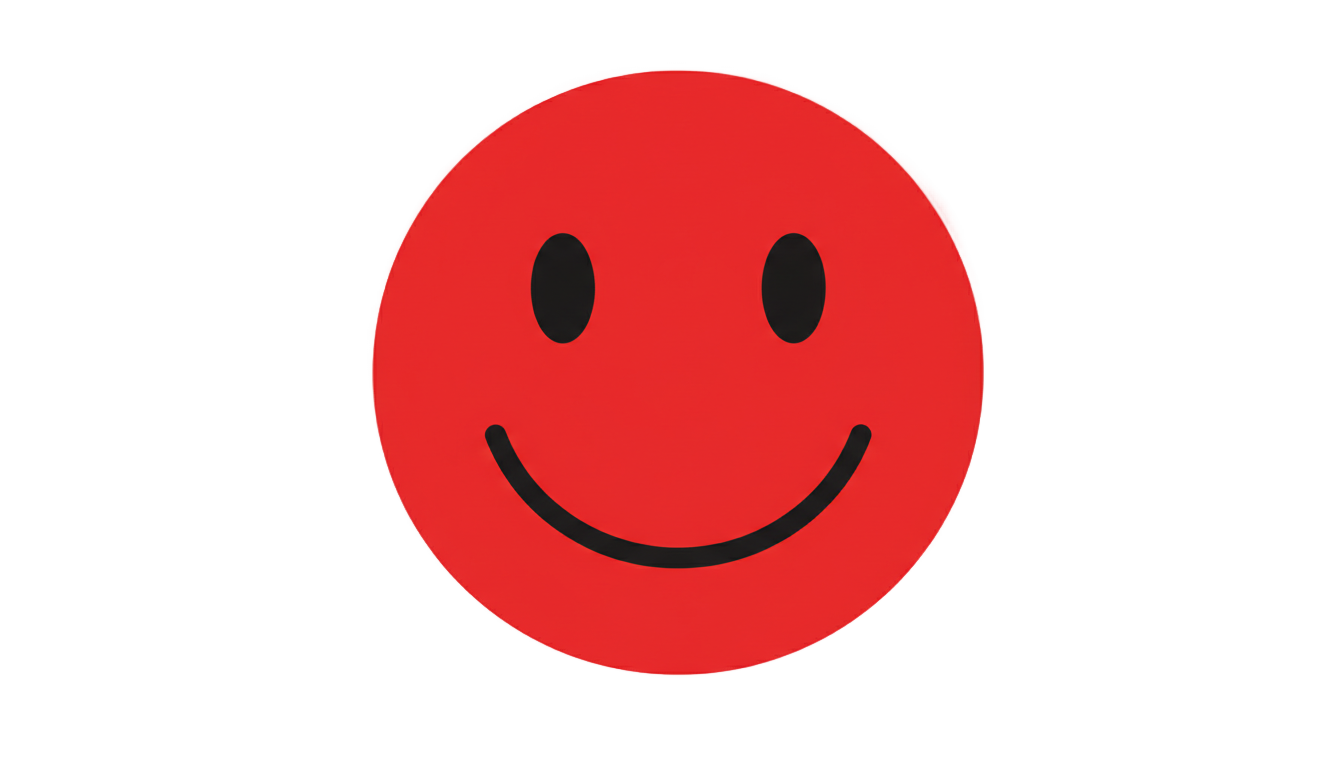 red smiley face png PNG transparent background