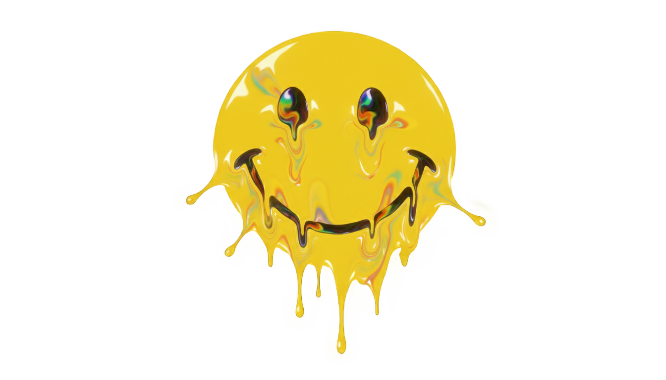 acid smiley png PNG transparent background