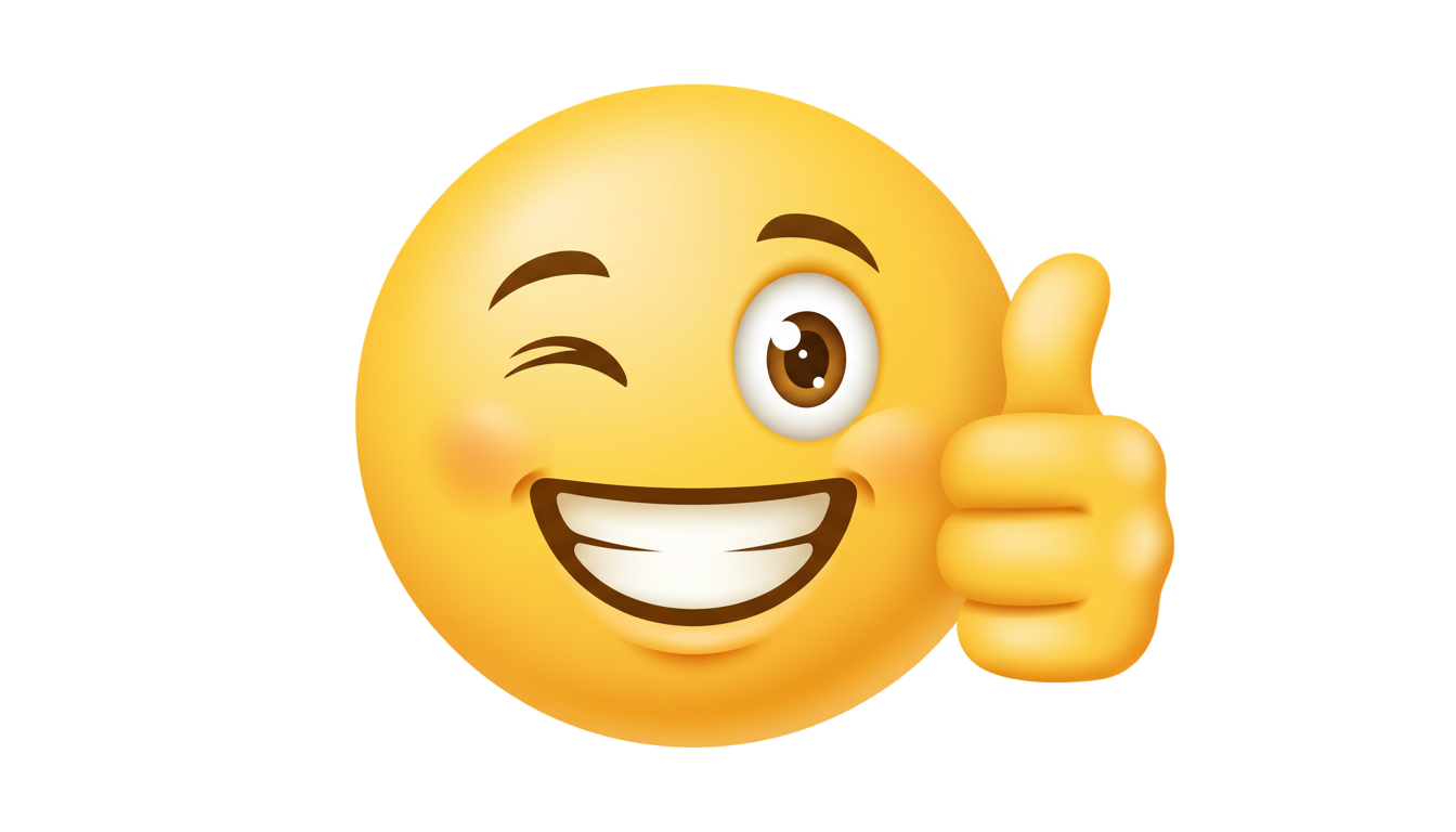 happy face thumbs up png PNG transparent background