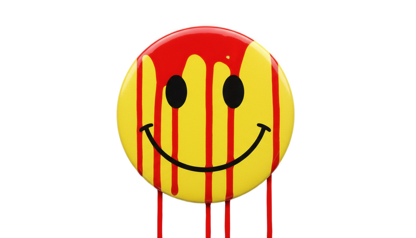 bloody smiley face png PNG transparent background