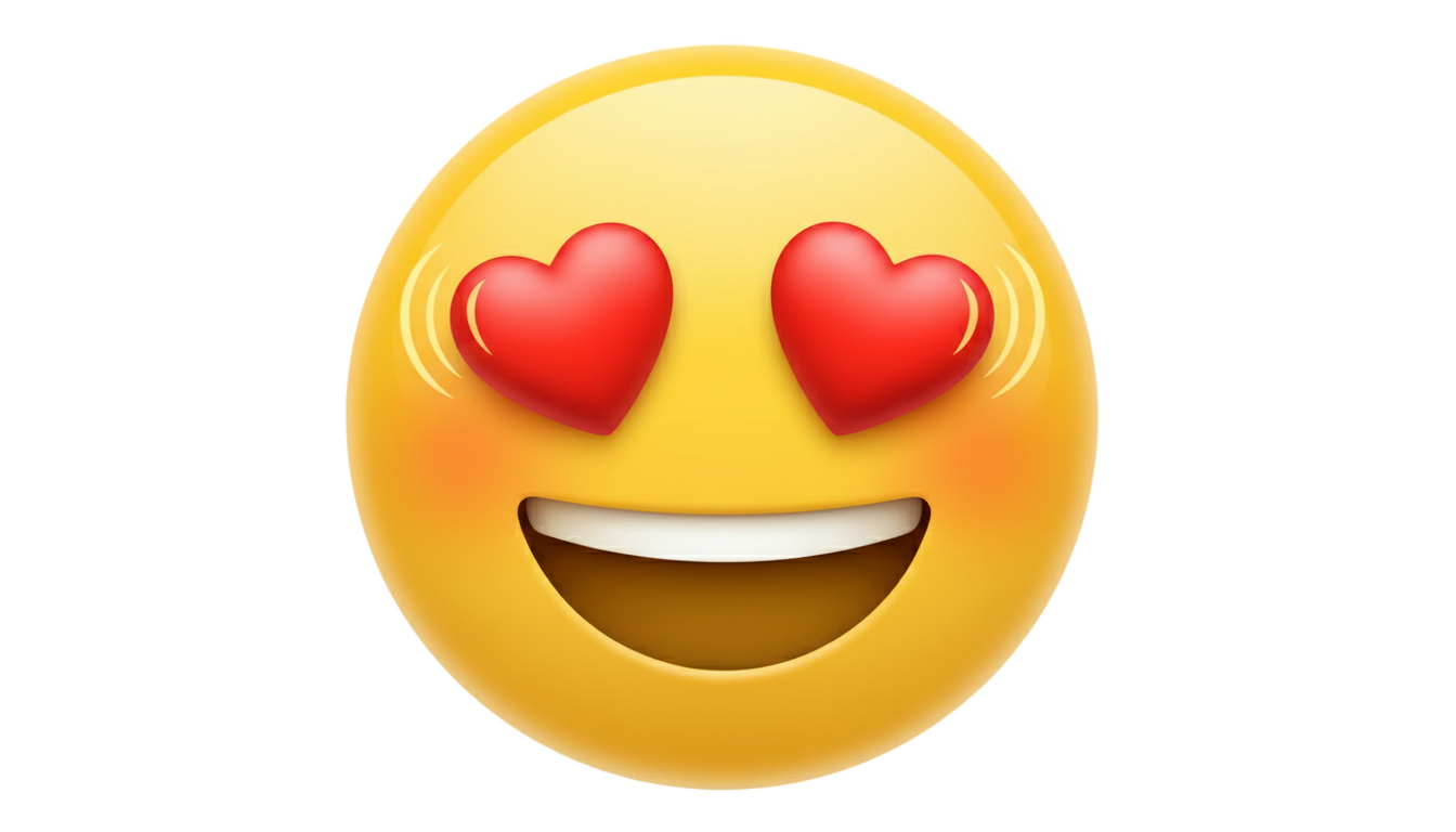 smiley love png PNG transparent background