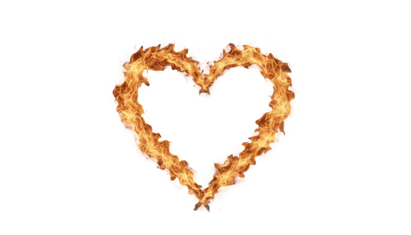fire heart emoji png PNG transparent background