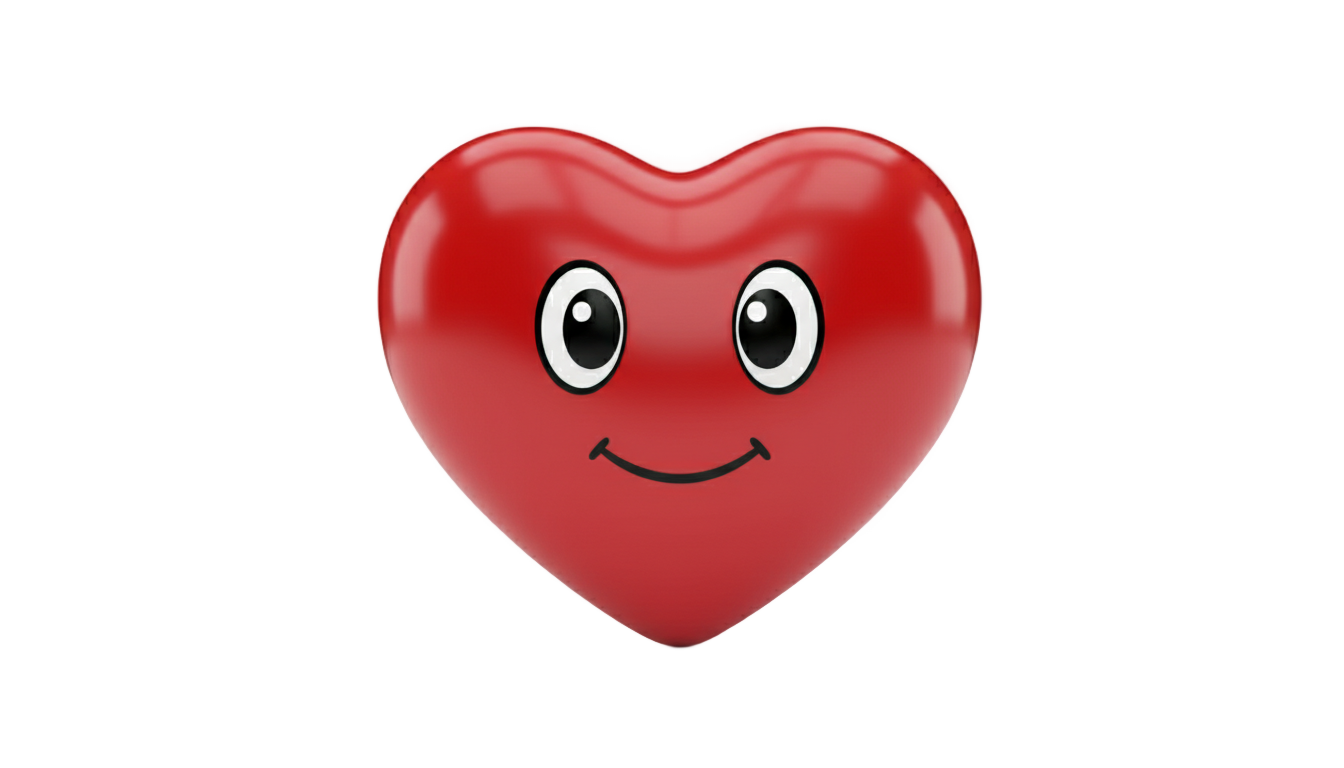 heart with eyes logo png PNG transparent background