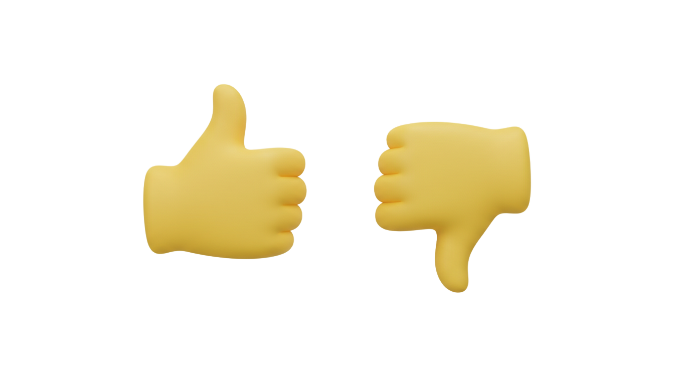 thumbs up and down emoji png PNG transparent background
