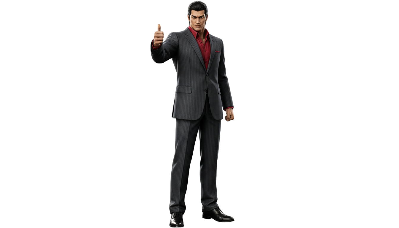kiryu thumbs up png PNG transparent background