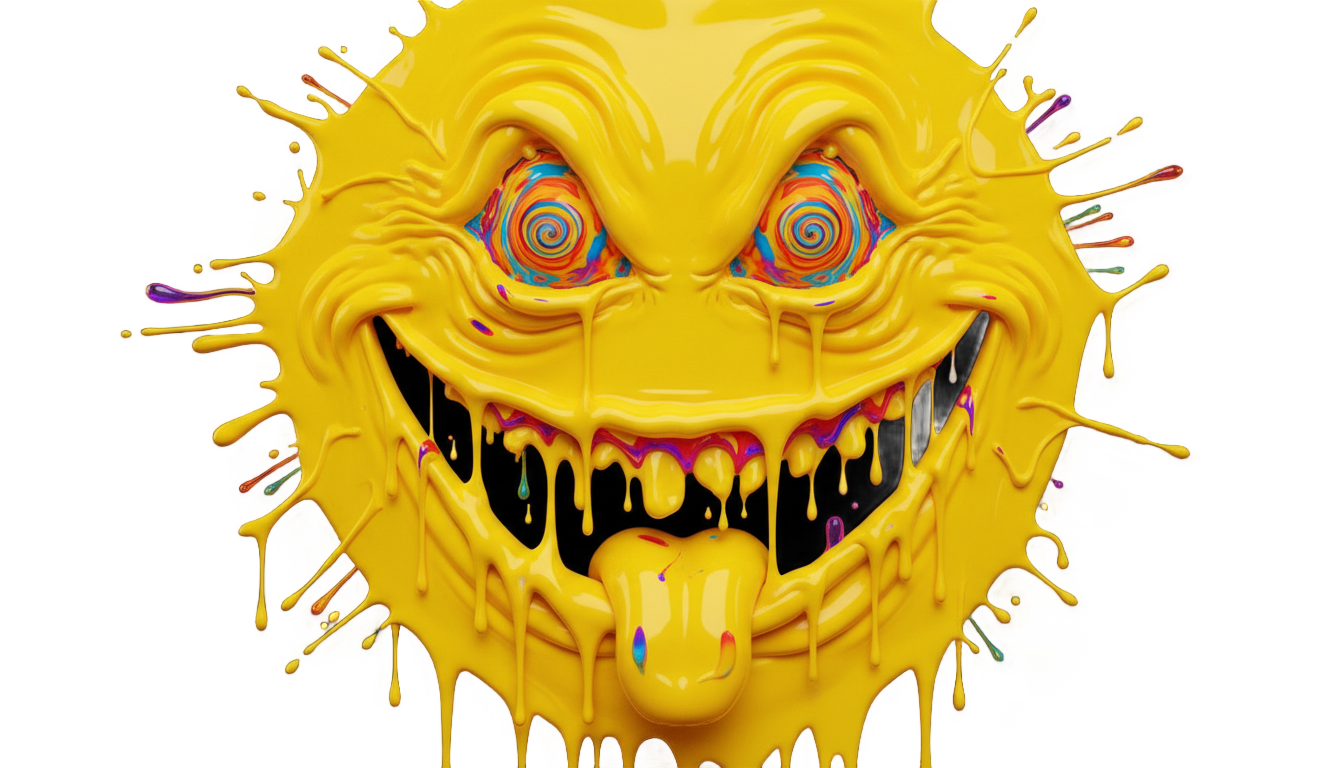 acid smiley png PNG transparent background