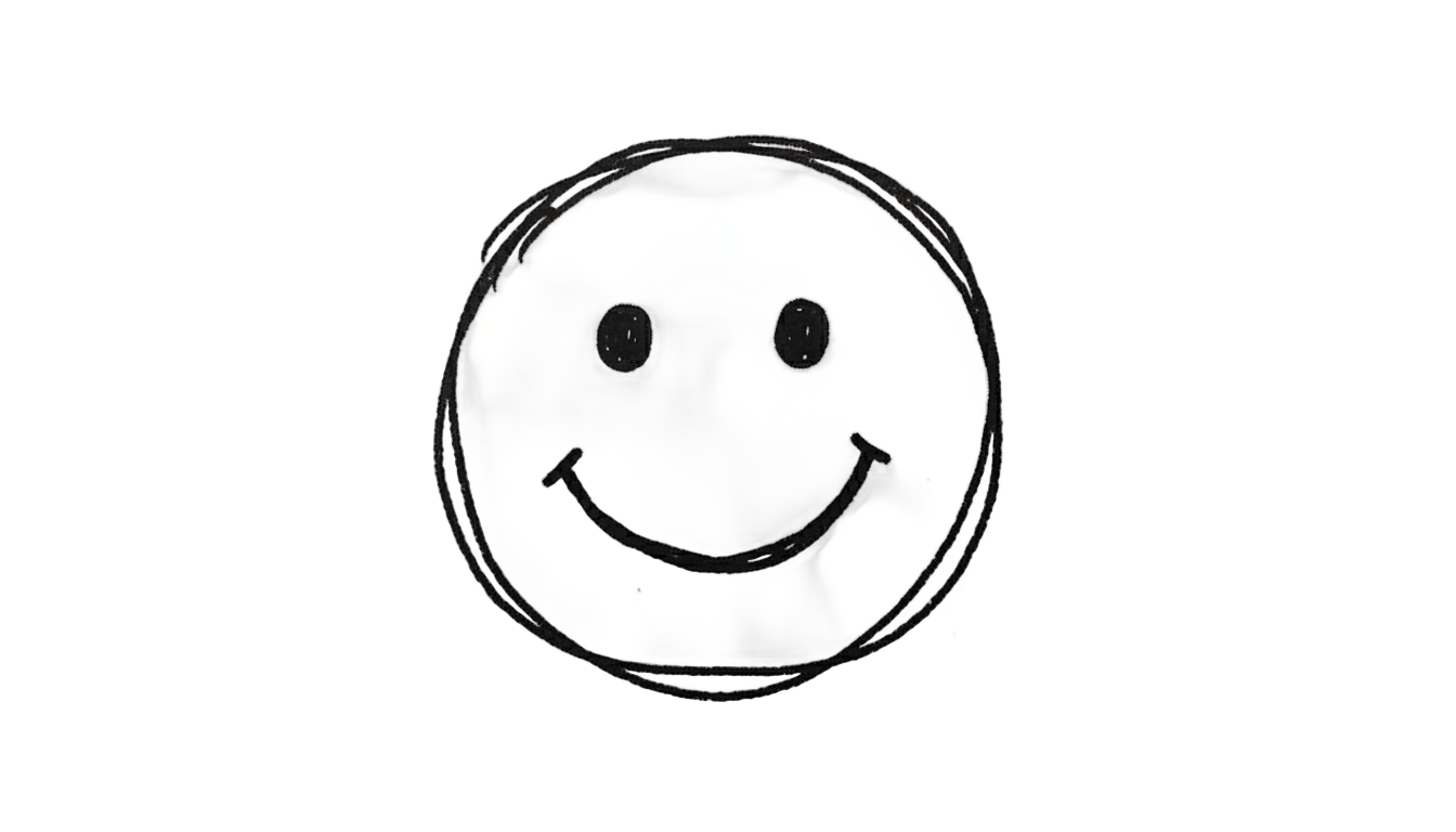 hand drawn smiley face png PNG transparent background