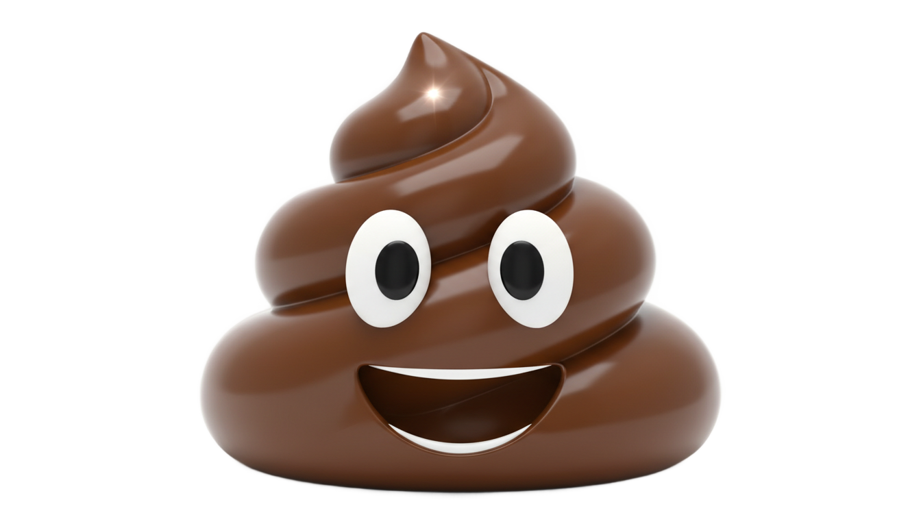 poop emoji iphone png PNG transparent background