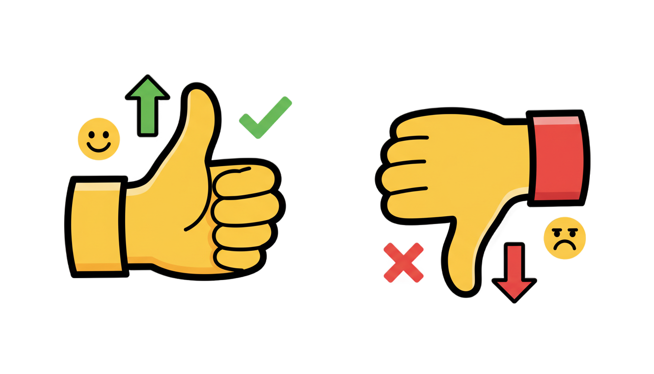 thumbs up and down clipart png PNG transparent background