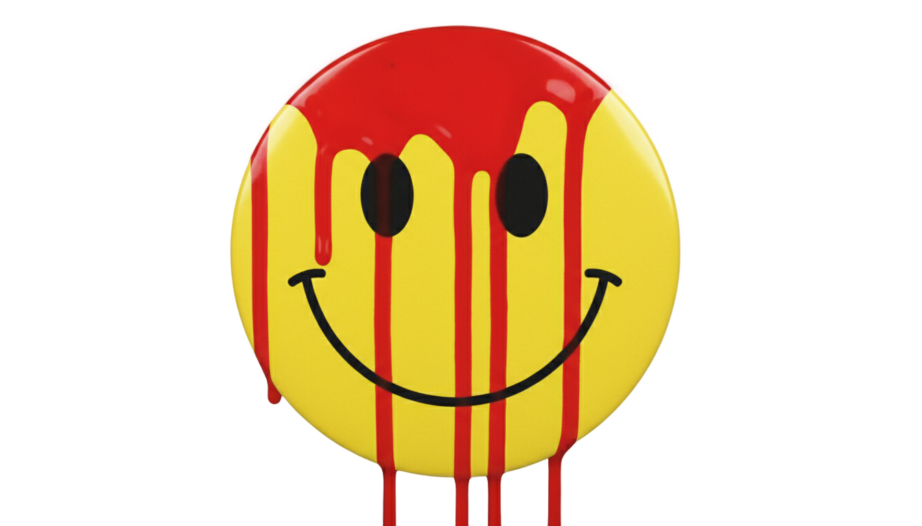 bloody smiley face png PNG transparent background