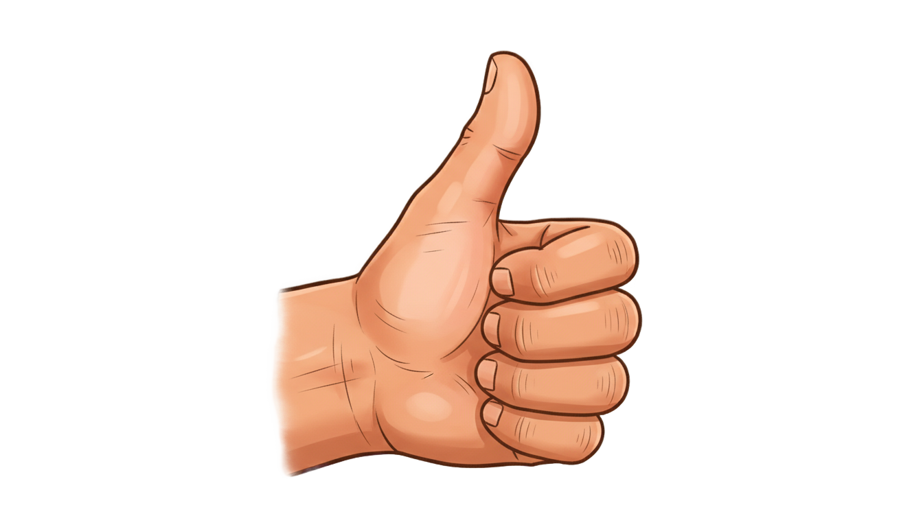thumbs up illustration png PNG transparent background