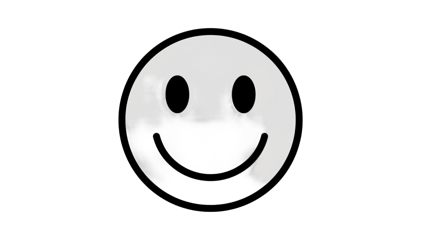 smiley png black and white PNG transparent background