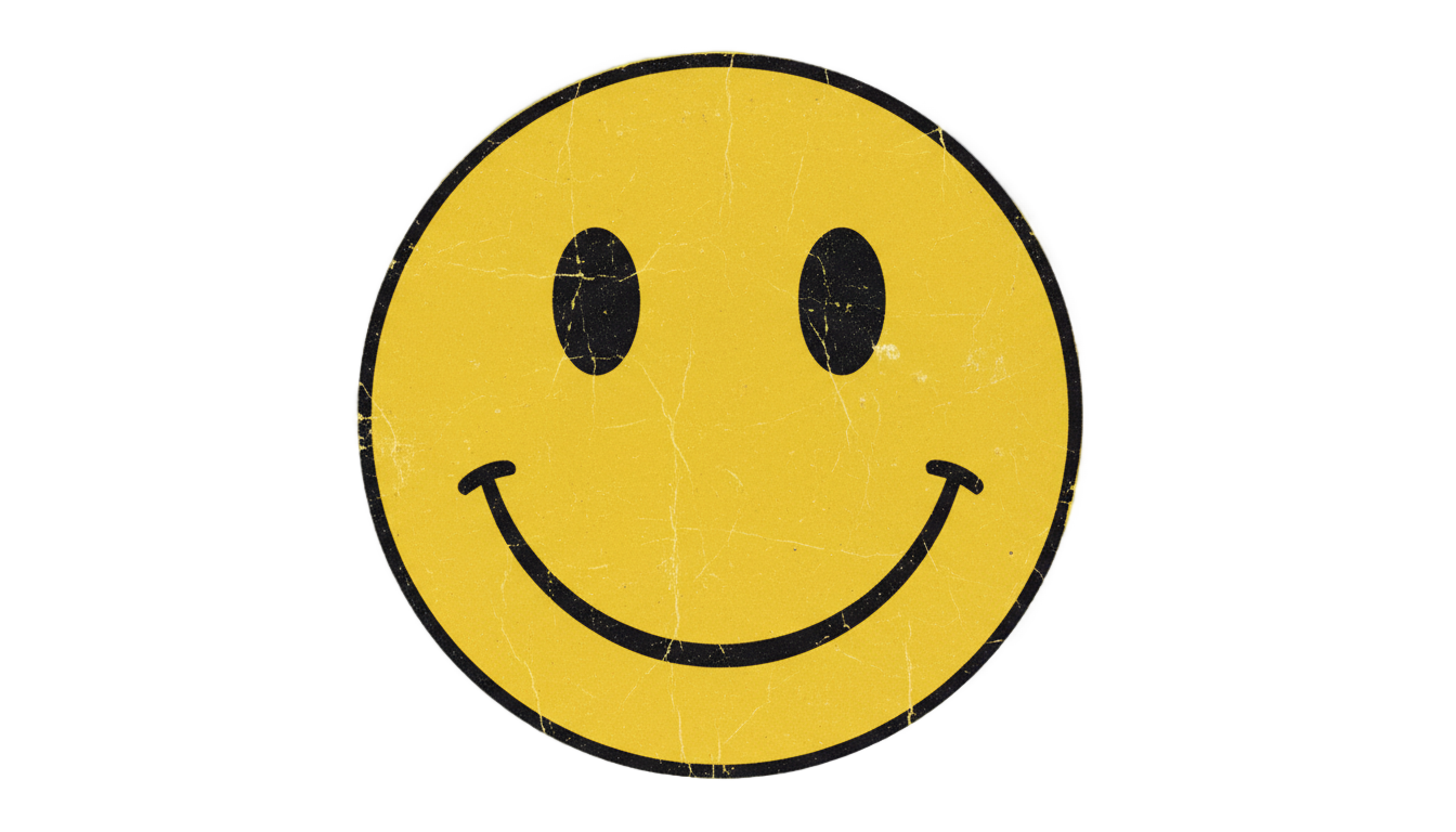 vintage smiley face png PNG transparent background
