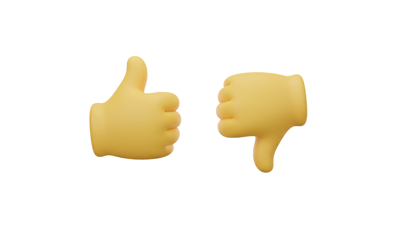 thumbs up and down emoji png PNG transparent background