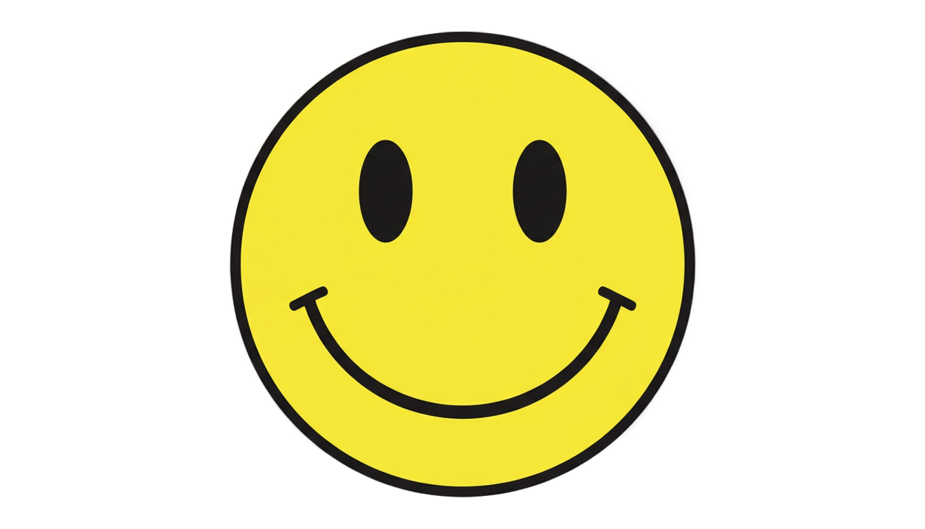 acid house smiley png PNG transparent background