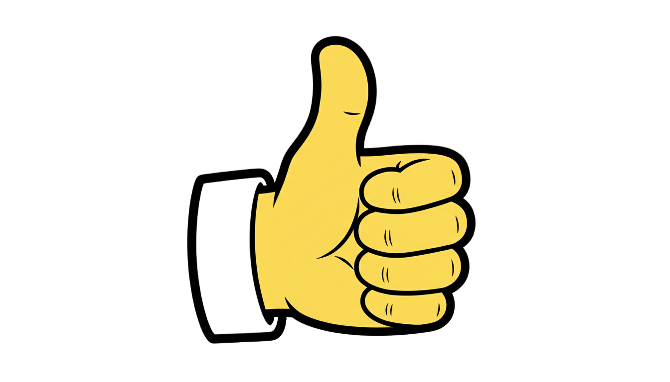thumbs up cartoon png PNG transparent background