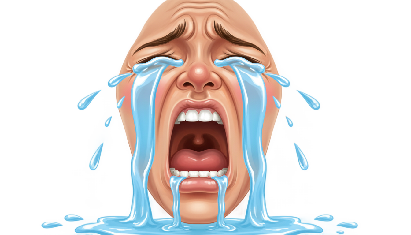 crying meme face png PNG transparent background
