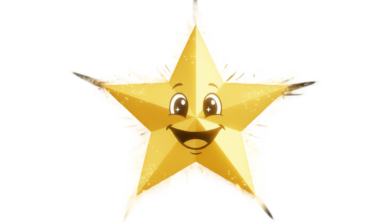 smiley star png PNG transparent background