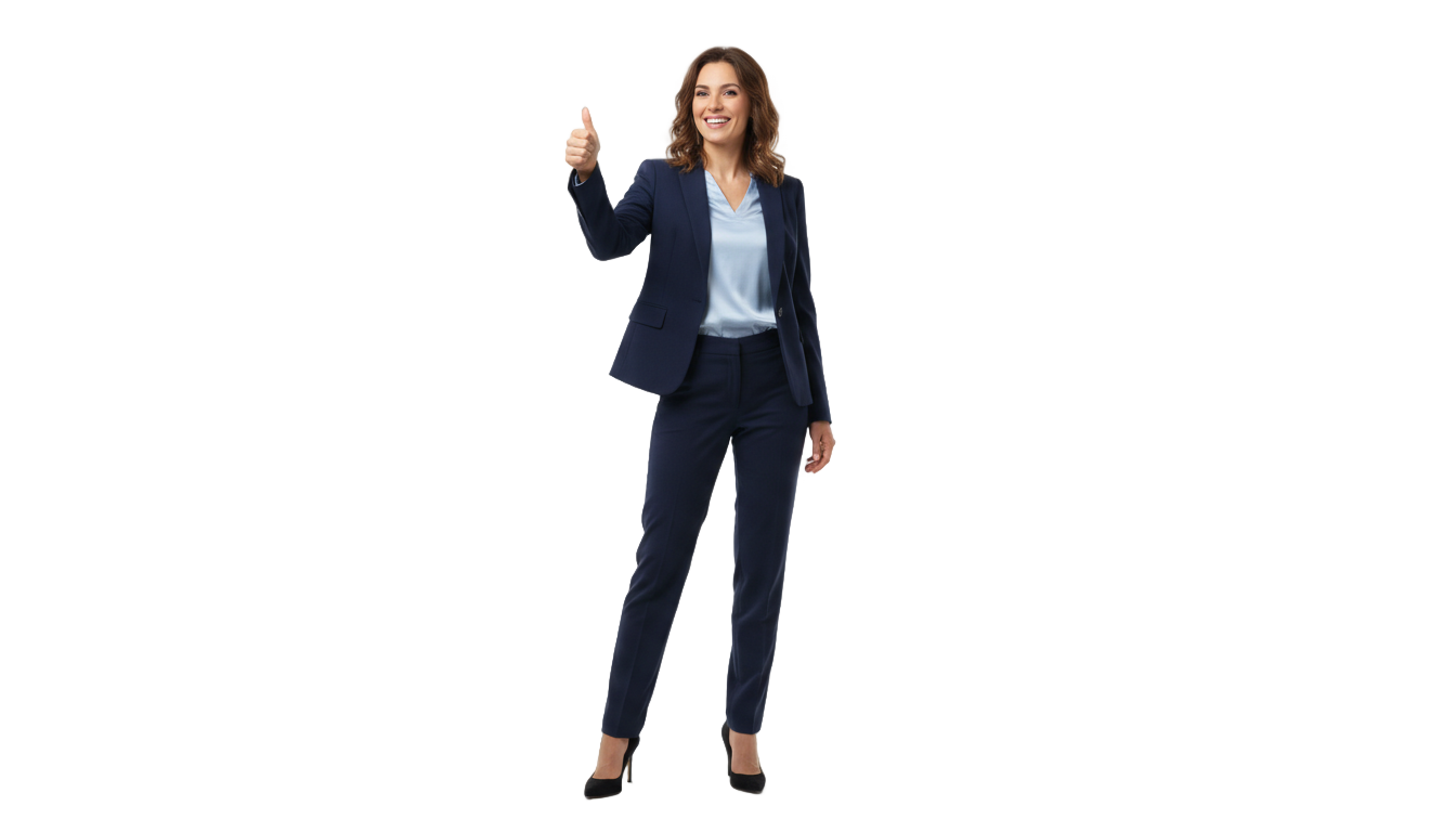 woman thumbs up png PNG transparent background