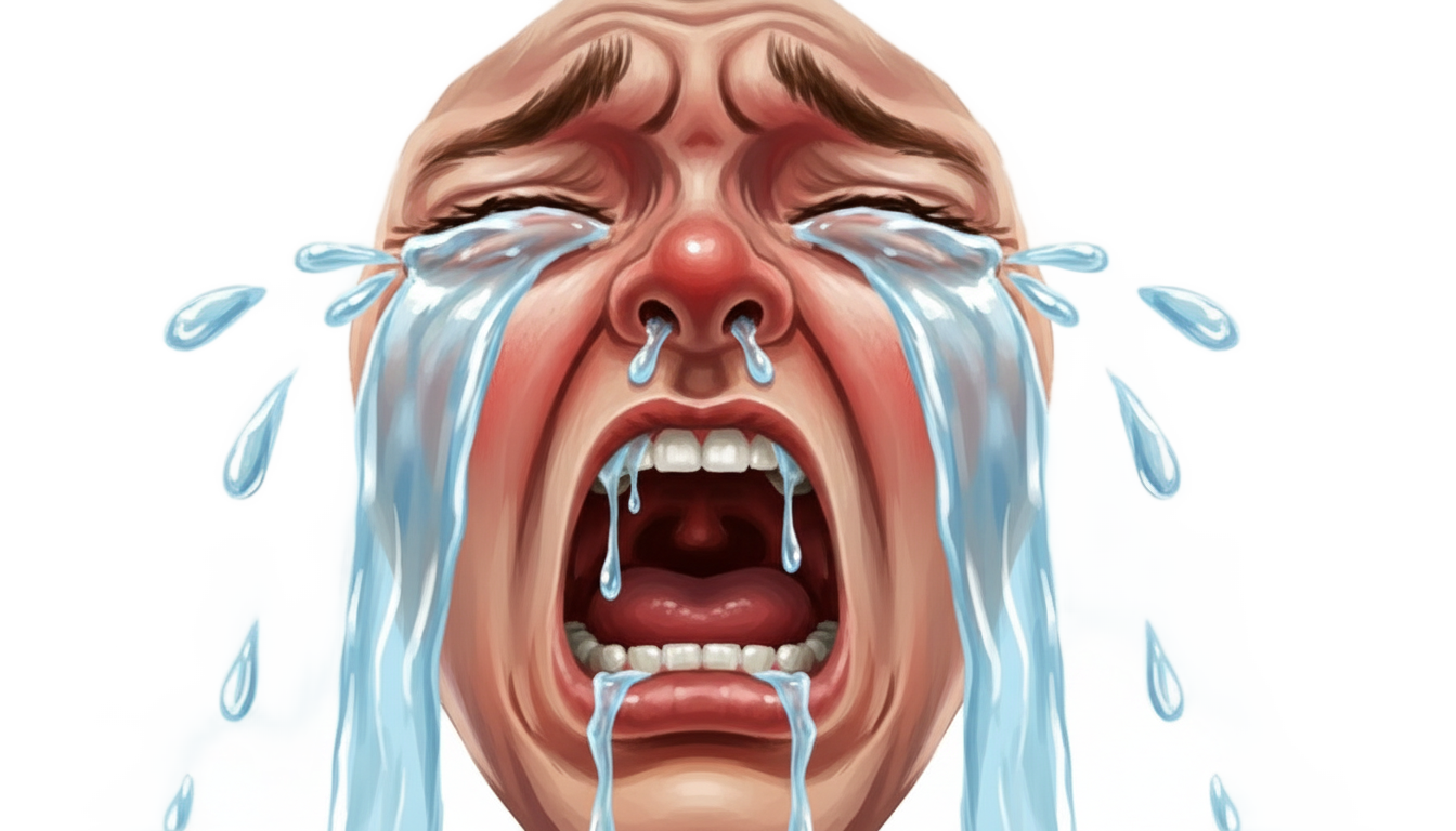 crying meme face png PNG transparent background