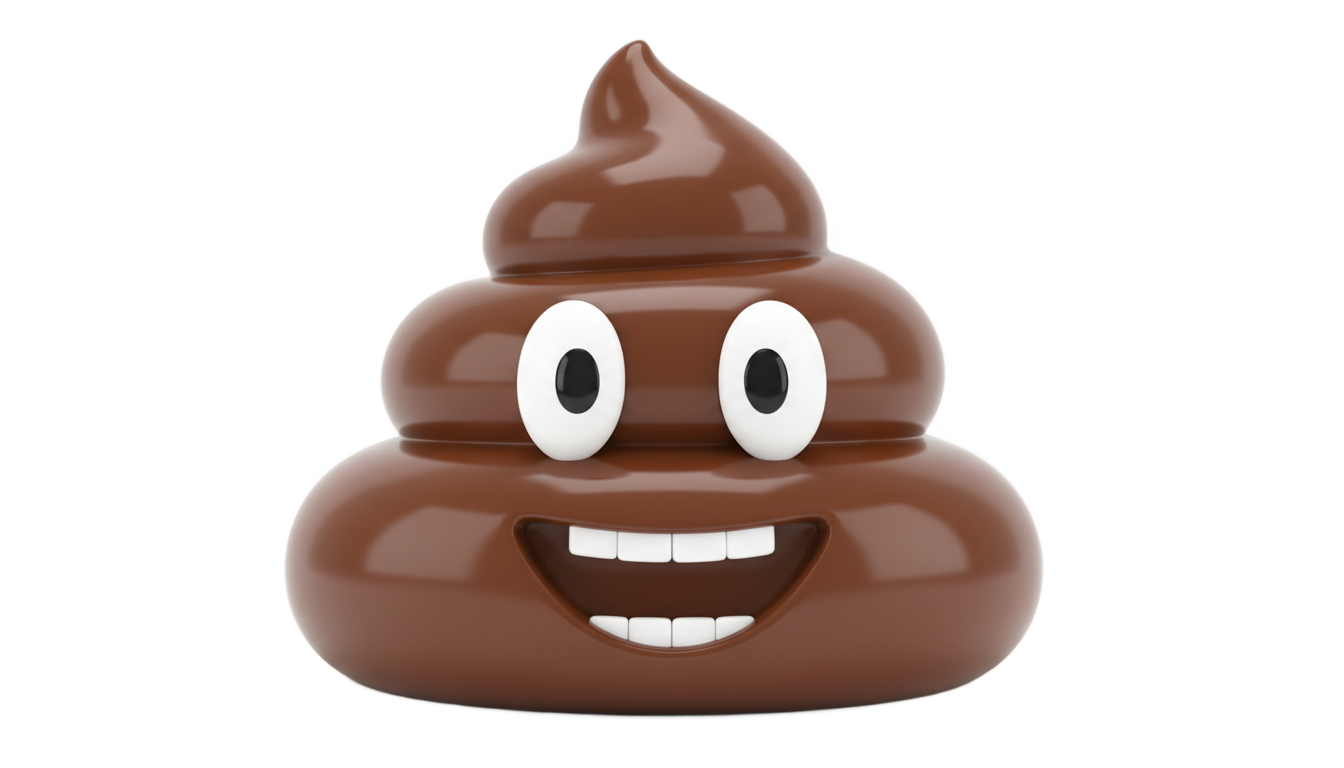 poop emoji iphone png PNG transparent background
