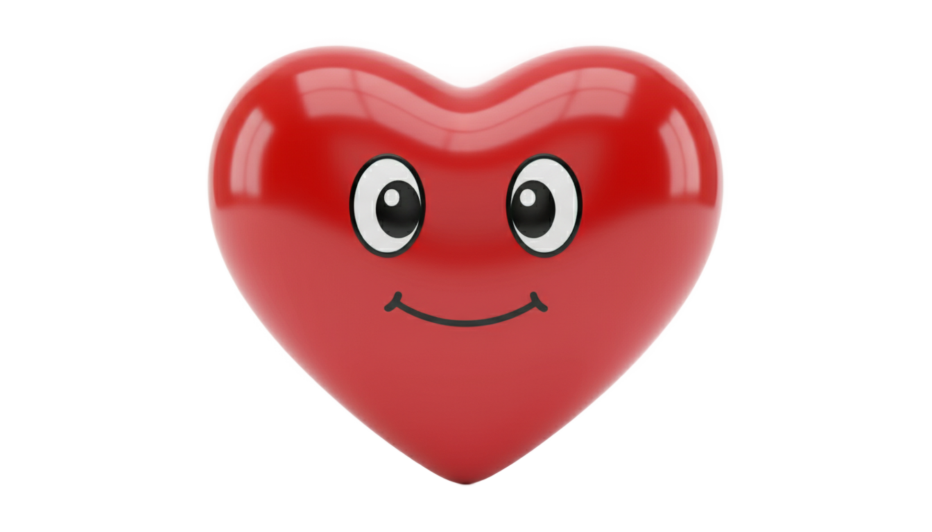 heart with eyes logo png PNG transparent background