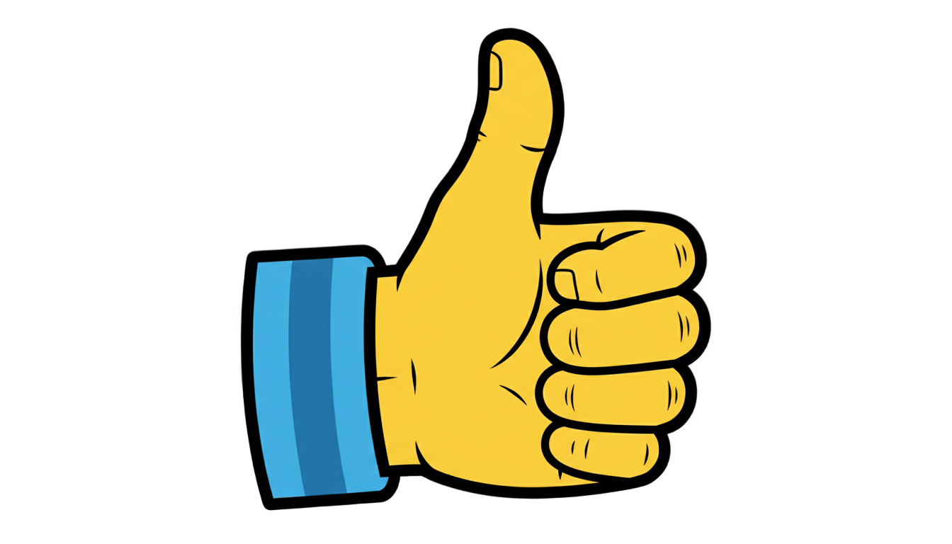 thumbs up cartoon png PNG transparent background