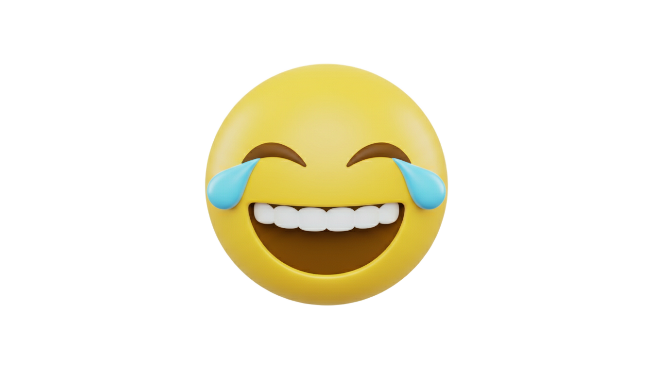 smiley laughing emoji png PNG transparent background