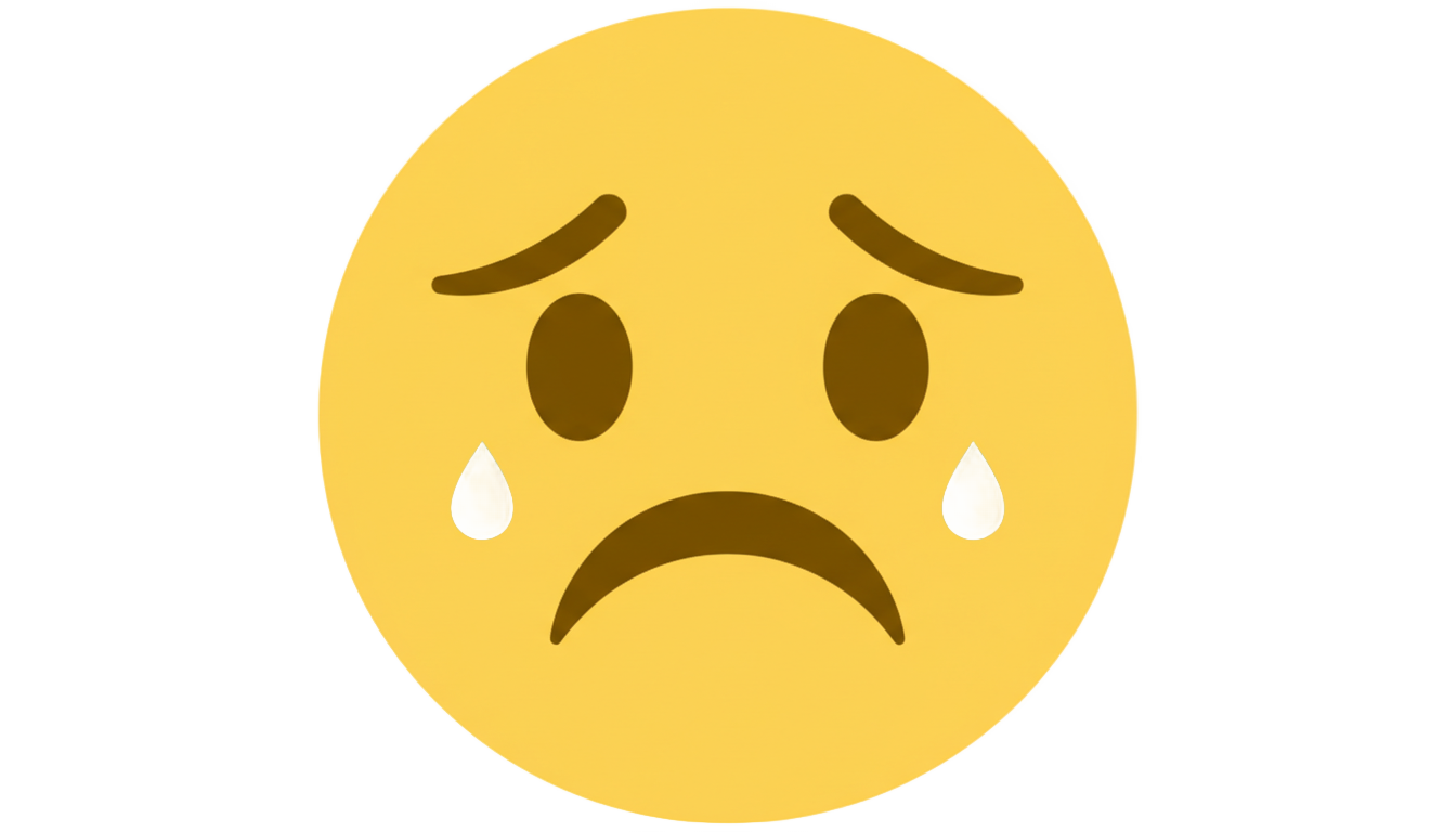 smiley triste png PNG transparent background