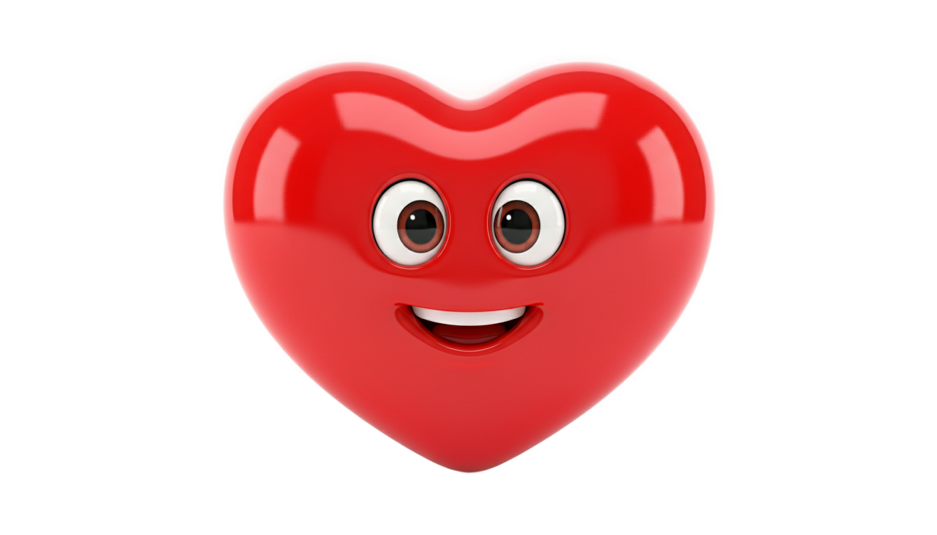 heart with eyes logo png PNG transparent background