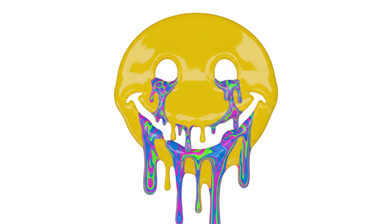 acid smiley png PNG transparent background